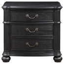  Coaster Furniture Celina 224762 3-Drawer Nightstand - Black IMAGE 2
