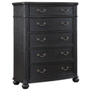  Coaster Furniture Celina 224765 5-Drawer Bedroom Chest - Black IMAGE 1
