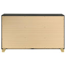  Coaster Furniture Caraway 224783 6-Drawer Dresser - Black IMAGE 7