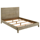  Coaster Furniture Zyla 360181KE Wood Eastern King Panel Bed - Kubu Grey IMAGE 3