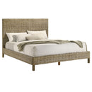  Coaster Furniture Zyla 360181Q Wood Queen Panel Bed - Kubu Grey IMAGE 1