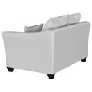  Coaster Furniture Salizar 508582 Upholstered Flared Arm Loveseat - Sand IMAGE 5