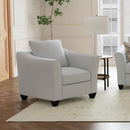  Coaster Furniture Salizar 508583 Upholstered Flared Arm Accent Chair - Sand IMAGE 9