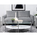  Coaster Furniture Davis 509634 Upholstered Rolled Arm Sofa - Grey IMAGE 2