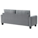  Coaster Furniture Davis 509634 Upholstered Rolled Arm Sofa - Grey IMAGE 7