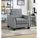  Coaster Furniture Davis 509636 Upholstered Rolled Arm Accent Chair - Grey IMAGE 2