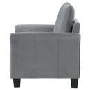  Coaster Furniture Davis 509636 Upholstered Rolled Arm Accent Chair - Grey IMAGE 5