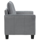  Coaster Furniture Davis 509636 Upholstered Rolled Arm Accent Chair - Grey IMAGE 8