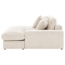  Coaster Furniture Blaine 509899 Upholstered Reversible Chaise Sectional Sofa - Sand IMAGE 12