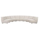  Coaster Furniture Charlotte 551300 8 pc Upholstered Modular Sectional Sofa - Ivory IMAGE 3