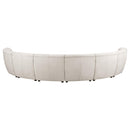  Coaster Furniture Charlotte 551300 8 pc Upholstered Modular Sectional Sofa - Ivory IMAGE 6
