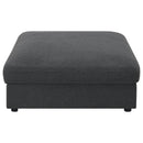  Coaster Furniture Serene 551324-SETB 4 pc Upholstered Modular Sectional - Charcoal IMAGE 10