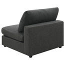  Coaster Furniture Serene 551324-SETB 4 pc Upholstered Modular Sectional - Charcoal IMAGE 6