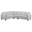  Coaster Furniture Georgina 551705-SET 4 pc Upholstered Modular Sectional Sofa - Steel Beige IMAGE 1