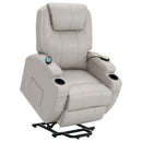  Coaster Furniture Sanger 600497P Upholstered Power Lift Massage Recliner - Champagne IMAGE 3
