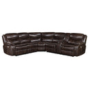  Coaster Furniture Sycamore 610200P Upholstered Power Reclining Sectional Sofa - Grey IMAGE 1