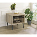  Coaster Furniture Welsh 701037 Square Engineered Wood Side End Table - Distressed Pine IMAGE 2