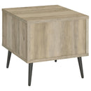  Coaster Furniture Welsh 701037 Square Engineered Wood Side End Table - Distressed Pine IMAGE 6