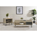  Coaster Furniture Welsh 701037 Square Engineered Wood Side End Table - Distressed Pine IMAGE 8