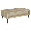  Coaster Furniture Welsh 701038 1-Drawer Engineered Wood Coffee Table - Distressed Pine IMAGE 5