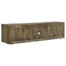  Coaster Furniture Keese 702333 2-door Wood 70" TV Stand Media Console - Mango Brown IMAGE 5