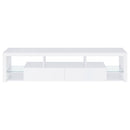  Coaster Furniture Jude 704251-SET 3-Piece Entertainment Center with 71" TV Stand - White High Gloss IMAGE 4