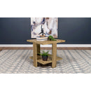  Coaster Furniture Dawn 707717 Square Engineered Wood End Table - Mango Brown IMAGE 2