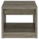  Coaster Furniture Felix 707727 1-Drawer Engineered Wood Side End Table - Grey Driftwood IMAGE 7