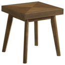  Coaster Furniture Westerly 707797 Square Wood Side End Table - Walnut Brown IMAGE 1