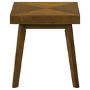  Coaster Furniture Westerly 707797 Square Wood Side End Table - Walnut Brown IMAGE 3