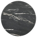  Coaster Furniture Skylark 707847 Round Marble-like SmartTop Side End Table - Black IMAGE 5