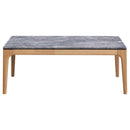  Coaster Furniture Polaris 707858 Rectangular SmartTop Coffee Table - Grey and Light Oak IMAGE 3
