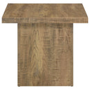  Coaster Furniture Devar 708067 Square Engineered Wood End Table - Mango Brown IMAGE 4