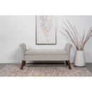  Coaster Furniture Farrah 910238 Velvet Upholstered Rolled Arm Storage Bench - Beige IMAGE 10