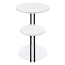  Coaster Furniture Hilly 930071 3-tier Round Accent Side Table - White and Black IMAGE 9