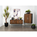  Coaster Furniture Borman 950331 4-door Wood Accent Cabinet - Walnut and Black IMAGE 11