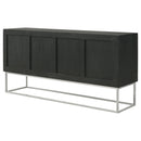  Coaster Furniture Borman 950331 4-door Wood Accent Cabinet - Walnut and Black IMAGE 8