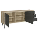  Coaster Furniture Maeve 950352 2-door Engineered Wood Cabinet - Antique Pine and Grey IMAGE 3