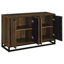  Coaster Furniture Ryatt 950393 4-door Engineered Wood Accent Cabinet - Dark Pine IMAGE 3