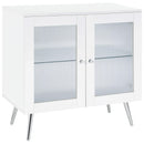  Coaster Furniture Nieta 950396 2-door Engineered Wood Accent Cabinet - White High Gloss IMAGE 1