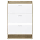  Coaster Furniture Denia 950403 3-tier Engineered Wood Shoe Cabinet - White IMAGE 5