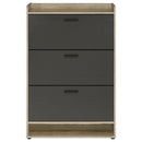  Coaster Furniture Denia 950404 3-tier Engineered Wood Shoe Cabinet - Grey IMAGE 5