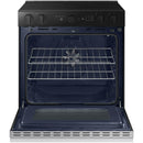  Samsung 6.3 cu. ft. Bespoke Smart Slide-In Electric Range NSE6DG8700SR/AC IMAGE 2