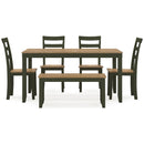  Signature Design by Ashley Gesthaven D401-325 Dining Room Table Set IMAGE 2
