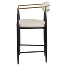  Coaster Furniture Tina 121184 Fabric Upholstered Counter Chair - Beige IMAGE 4