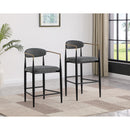  Coaster Furniture Tina 121186 Fabric Upholstered Counter Chair - Dark Grey IMAGE 9