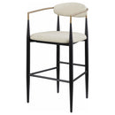  Coaster Furniture Tina 121187 Fabric Upholstered Bar Chair - Beige IMAGE 3