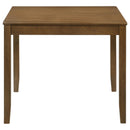 Coaster Furniture Parkwood 150400 5-piece Square Dining Table Set - Honey Brown IMAGE 3