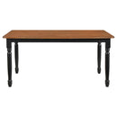  Coaster Furniture Hollyoak 183041 Rectangular 63-inch Wood Dining Table - Walnut IMAGE 2