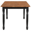  Coaster Furniture Hollyoak 183041 Rectangular 63-inch Wood Dining Table - Walnut IMAGE 3